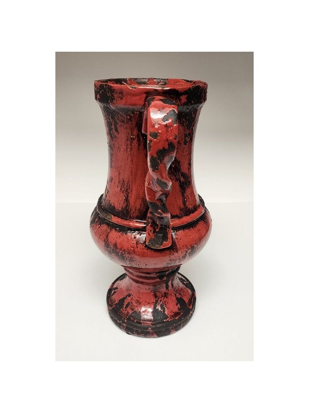 Uttermost 2 PC Red Rustic Ceramic Home Decorative Vase - Picture 3 of 16